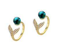 JPXXFM Sonnettes de perle sirène pour adolescents cerceaux dorés de boucles d'oreilles en or