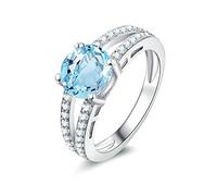 JPXXFM ssterling argenter silver topaze women sonneries