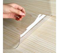 JPXXFM Transparent Desk Mat Portable Roll Up Design Customizable Size Table Cover Roll for Shoe Cabinet Dresser Coffee Table Crystal Clear 1.5mm Thickness 85x155cm