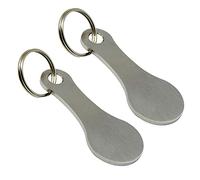 JPXXFM Trolley Tokens - Trolley Coin Tokens Rings | Remplacement de pièce de monnaie en alliage en aluminium, Clip de monnaie de chariot durable, décorations de clés de chariot pour hommes