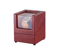 JPXXFM Watch Winder Watch Single Automatic Watch Winder,Flexible Plush Leather Pillow,4 Rotation Modes,Silent Motor Watches,Red Watch Winder