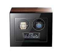 JPXXFM Watch Winders for Automatic Watches Ultra Quiet Motor with LED Lights Automatic Watch Winder with 5 Rotation Modes Push Button Lock to Unlock, LCD Display