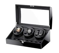 JPXXFM Watcher Winder Automatic Watch Winner pour 6 Montres 7 Rangement en Bois Shell Paint Paint extérieur Motor Silencieux Fit Lady et Man Montres, E Watch Winder