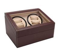 JPXXFM Wather Watcher Winders 4 6 Boîte de Montre Automatique Automatique Boîte de Cuir PU Watch Winding Winder Automatic Rotate Wather Rangener Rangement Box Collection