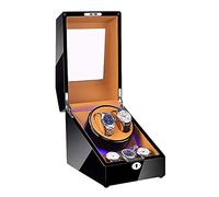 JPXXFM Watner Winder Automatic Watch Winder 2 3 Watch Windder Box Paint Paint Finition avec des oreillers de Montre Doux LED LED Bleu