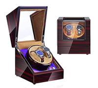 JPXXFM Winder Watch Watcher Winder Winder LED Automatic 2 Watch Winder et Moteur Silencieux avec lumière LED 5 Modes de Rotation s'adapter à la Dame et à l'homme Montres wather Winder