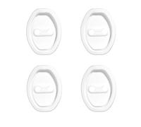 JPYDFI 4 Pièces Couvercles de Serrure de Porte pour Volvo C70 Coupe Cabrio II 2009-2013, Amortisseur Silencieux Protecteur Serrure Protection Serrures Porte,White