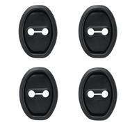JPYDFI 4 Pièces Couvercles de Serrure de Porte pour VW Caddy 2K Maxi 2003-2010 2011 2012 2013-2019, Amortisseur Silencieux Protecteur Serrure Protection Serrures Porte,Black