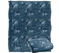 Jq Licensing - CF-JP Wolf Howl Moon Pattern Plaid Ultra Doux au Toucher Soyeux - 152 x 127 cm