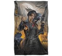 Jq Licensing - en Night Hunter Ravens Plaid Ultra Doux au Toucher Soyeux - 91 x 147 cm