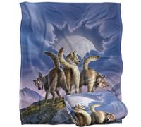 Jq Licensing - Jlo Wolf Pack Moon Plaid Ultra Doux au Toucher Soyeux - 152 x 127 cm