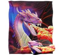 Jq Licensing - Royce Mcclure Dragon Fire Plaid Ultra Doux au Toucher Soyeux - 152 x 127 cm