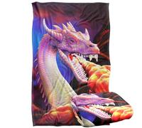 Jq Licensing - Royce Mcclure Dragon Fire Plaid Ultra Doux au Toucher Soyeux - 91 x 147 cm
