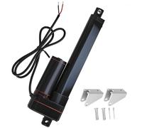 JQDML Actionneur linéaire robuste 24 V - Course de 15,2 cm, 2000 N, vitesse de 0,8 cm/s, étanchéité IP65 avec supports de montage, pour armoire, ouvre-fenêtre/porte, traqueur solaire, domotique