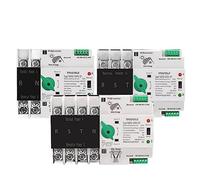 JQEYEWYKK Onduleur PV ATS 2P 3P 4P sur Rail DIN, Double Alimentation, commutateurs de Transfert Automatique, ininterrompu, 63 A, 100 A, 125 A, photovoltaïque(125A(PV),3P)