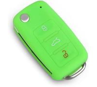 JQHXFDC - Coque de Protection en Silicone pour clé de Voiture pour Polo pour Passat B5 Golf 4 5 6 pour Jetta Mk6 Tiguan Gol CrossFox Plus EOS Scirocco Beetle (Red) Protecteur de Coque en Silicone