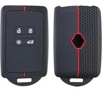 JQHXFDC - Coque de Protection en Silicone pour clé de Voiture pour Renault Austral Remote 4 Buttons Protecteur de Coque en Silicone