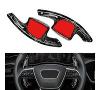 JQHXFDC - Housse de protection pour palettes de changement de vitesse de voiture pour Audi A7 A6 C8 2019-2021 et A4 B9 S4 A5 2020-2021