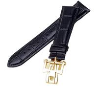 JQQJZLC 19 mm 20 mm 21 mm 22 mm Band de montre en cuir authentique pour Vacheron Constantin Patrimony VC Men and Women Black Brown Cowhide Sobre (Couleur: Brown White Silver, Taille: 19 mm)
