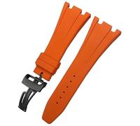 JQQJZLC 27 mm 28 mm Band de montre en caoutchouc pour Audumar ap Piguet Royal Oak Offshore Soft FKM Watch Strap Mens Bracelet