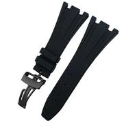 JQQJZLC 27 mm 28 mm Band de montre en caoutchouc pour Audumar ap Piguet Royal Oak Offshore Soft FKM Watch Strap Mens Bracelet