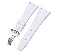 JQQJZLC 27 mm 28 mm Band de montre en caoutchouc pour Audumar ap Piguet Royal Oak Offshore Soft FKM Watch Strap Mens Bracelet