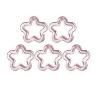 JQQJZLC 5pcs Acrylique Creux de Fleurs Charms coloré étoiles Pendantes Boucles de Boucles de Boucles Bracelet Bijoux de Fabrication