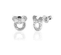 JQQJZLC 925 Boucles d'oreilles de pote de Souris en Argent Sterling CZ pour Les Filles Femmes cubiques zircone Minuscule Souris Mignonnes pote Post-Broche Boucle d'oreille hypoallergénique