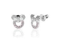 JQQJZLC 925 Boucles d'oreilles de pote de Souris en Argent Sterling CZ pour Les Filles Femmes cubiques zircone Minuscule Souris Mignonnes pote Post-Broche Boucle d'oreille hypoallergénique