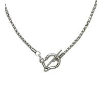 JQQJZLC 925 Collier en argent sterling pour les femmes Collier TIFF