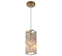 JQQJZLC Aménagement Pendentif Industriel pour l'îlot de Cuisine, Lustre en Cristal de Hauteur réglable, Lampe à Manger de la Lampe