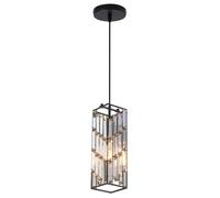JQQJZLC Aménagement Pendentif Industriel pour l'îlot de Cuisine, Lustre en Cristal de Hauteur réglable, Lampe à Manger de la Lampe