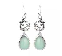 JQQJZLC Artisanat accessoire traditionnel, boucles d'oreilles à crochet d'oreille rétro d'oiseau volant volant