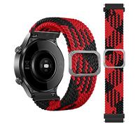 JQQJZLC Bandes de Bracelet de Poignet Correa tressées pour Coros Apex Pro/Apex 46 42 mm Smartwatch Watchband Pace 2 Pace2 Bracelet Correa (Couleur: Rouge et Blanc, Taille: 22 mm Universel)