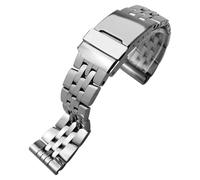 JQQJZLC Bandle de montre en acier inoxydable 20 mm 22 mm 24 mm STRAPE SOLIDE APPOSIBLE ， pour les bracelets en argent brillant Superocean Breitling