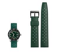JQQJZLC Bandle de montre en caoutchouc trop fluor tropical pour SRP777J1 Skx Watch Band Diving Bracelet imperméable 20 STACTES DE 22MM (COULEUR: ORANGE NOIR, Taille: 20 mm)