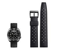 JQQJZLC Bandle de montre en caoutchouc trop fluor tropical pour SRP777J1 Skx Watch Band Diving Bracelet imperméable 20 STACTES DE 22MM (COULEUR: ORANGE NOIR, Taille: 20 mm)