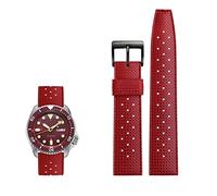 JQQJZLC Bandle de montre en caoutchouc trop fluor tropical pour SRP777J1 Skx Watch Band Diving Bracelet imperméable 20 STACTES DE 22MM (COULEUR: ORANGE NOIR, Taille: 20 mm)