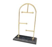 JQQJZLC Bijoux Boucles d'oreilles Rangement Rack de Bijoux ringons sonnets de Collier à la Mode Organisateur de Bijoux pour Les magasins de commodières Hometop de Mariage, Cadre en Or Bijoux