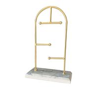 JQQJZLC Bijoux Boucles d'oreilles Rangement Rack de Bijoux ringons sonnets de Collier à la Mode Organisateur de Bijoux pour Les magasins de commodières Hometop de Mariage, Cadre en Or Bijoux