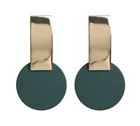 JQQJZLC Bijoux Femmes Boucles d'oreilles argentées, Boucles d'oreilles Rond coréennes pour Femmes Bonbons Couleurs Mode Oreille Bijoux de Mariage Instruction Boucles d'oreilles brincos