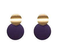 JQQJZLC Bijoux Femmes Boucles d'oreilles argentées, Boucles d'oreilles Rond coréennes pour Femmes Bonbons Couleurs Mode Oreille Bijoux de Mariage Instruction Boucles d'oreilles brincos