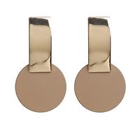 JQQJZLC Bijoux Femmes Boucles d'oreilles argentées, Boucles d'oreilles Rond coréennes pour Femmes Bonbons Couleurs Mode Oreille Bijoux de Mariage Instruction Boucles d'oreilles brincos