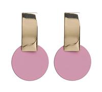 JQQJZLC Bijoux Femmes Boucles d'oreilles argentées, Boucles d'oreilles Rond coréennes pour Femmes Bonbons Couleurs Mode Oreille Bijoux de Mariage Instruction Boucles d'oreilles brincos