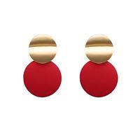 JQQJZLC Bijoux Femmes Boucles d'oreilles argentées, Boucles d'oreilles Rond coréennes pour Femmes Bonbons Couleurs Mode Oreille Bijoux de Mariage Instruction Boucles d'oreilles brincos
