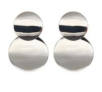 JQQJZLC Bijoux Femmes Boucles d'oreilles argentées, Boucles d'oreilles Rond coréennes pour Femmes Bonbons Couleurs Mode Oreille Bijoux de Mariage Instruction Boucles d'oreilles brincos