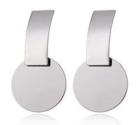 JQQJZLC Bijoux Femmes Boucles d'oreilles argentées, Boucles d'oreilles Rond coréennes pour Femmes Bonbons Couleurs Mode Oreille Bijoux de Mariage Instruction Boucles d'oreilles brincos