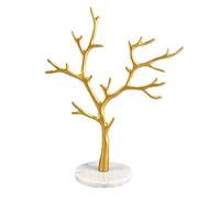 JQQJZLC Bijoux pour Femmes Hellerie Bijoux de Support d'arbre Collier de Rangement Porte-oreilleur Show Rack Plateau à la Maison Bijoux pour Femmes