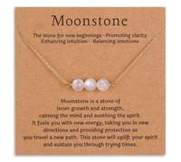 JQQJZLC Bijoux pour femmes plaqué d'or, guérison des cristaux naturels faits à la main | Black Tourmaline, Moonstone, turquoise, péridot, curelien, citrine, quartz rose, pendentifs