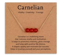 JQQJZLC Bijoux pour femmes plaqué d'or, guérison des cristaux naturels faits à la main | Black Tourmaline, Moonstone, turquoise, péridot, curelien, citrine, quartz rose, pendentifs